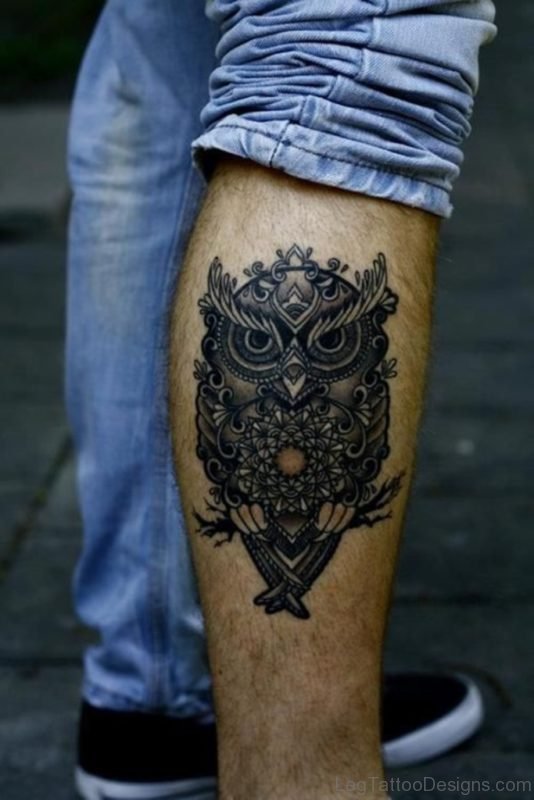 Grey Owl Tattoo