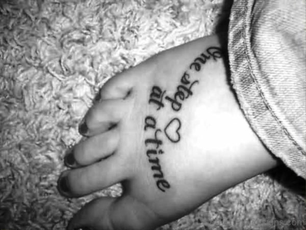 Heart Tattoo With Wording