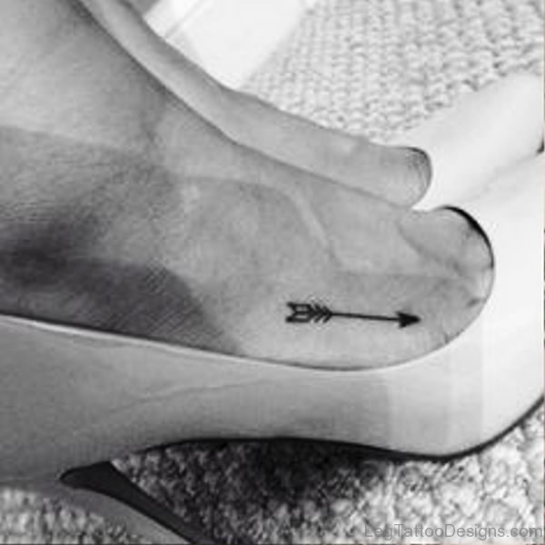 Image Of Arrow Tattoo On Foot