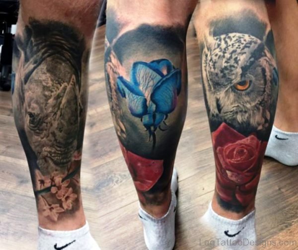 Image Of Tattoos On Calfs