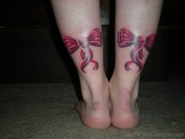 Impressive Bow Leg Tattoo