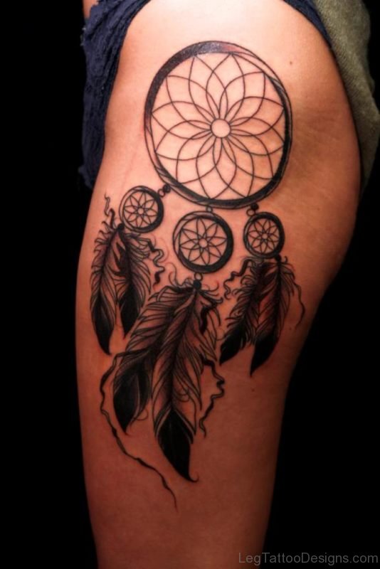 Impressive Dreamcatcher Tattoo