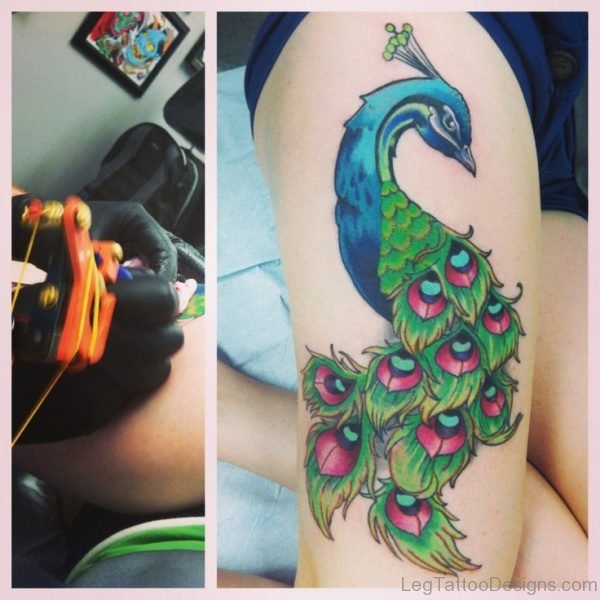 Impressive Peacock Tattoo Design