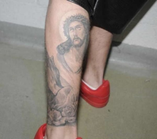 Jesus And Praying Hands Tattoo