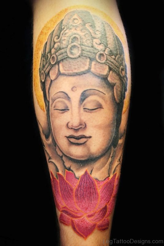 Lotus And Buddha Tattoo