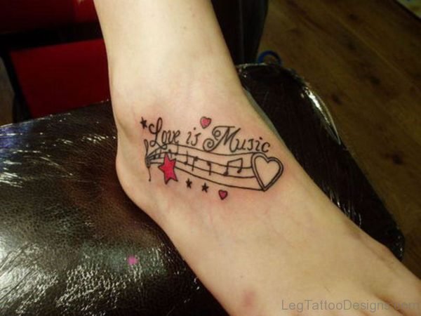 Love Is Music Tattoo