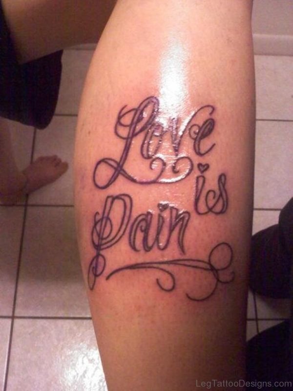 Love Is Pain Tattoo