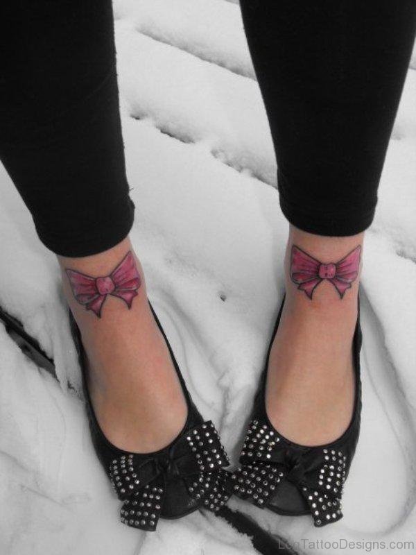 Lovely Ankle Tattoo On Foot