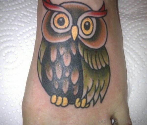 Lovely Owl Tattoo