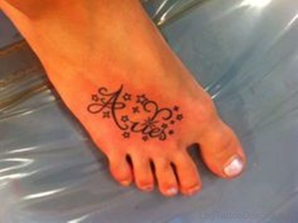 Nice Aries Tattoo on Foot