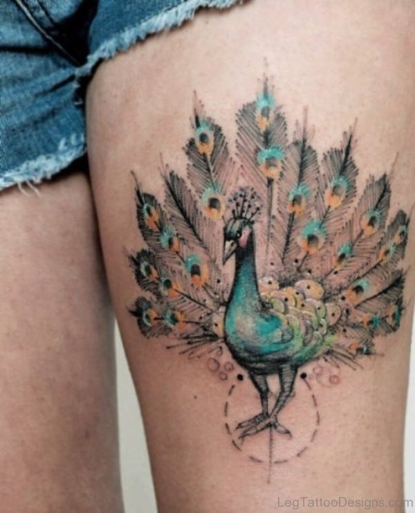 Nice Peacock Tattoo