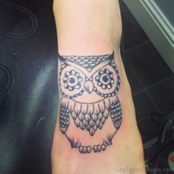 Owl Foot Tattoo