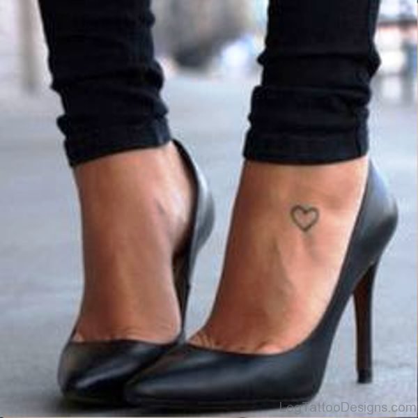 Pic Of Heart Tattoo On Foot
