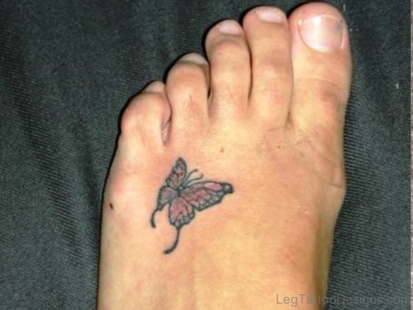 PicOf Butterfly Tattoo On Foot