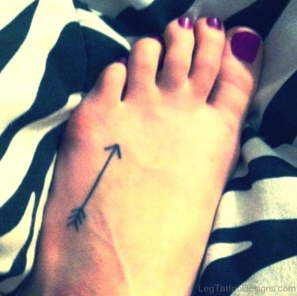Picture Of Arrow Tattoo On Foot