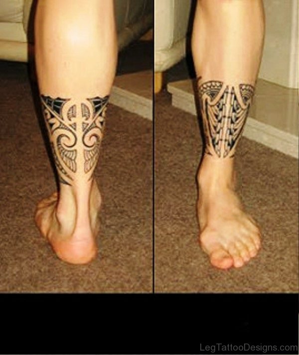 Picture Of Band Tattoo On Leg