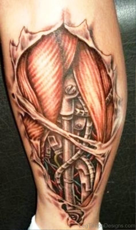 Picture Of Tattoo On Calf