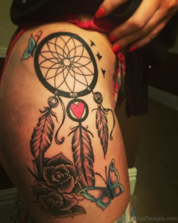 Pretty Dreamcatcher Tattoo