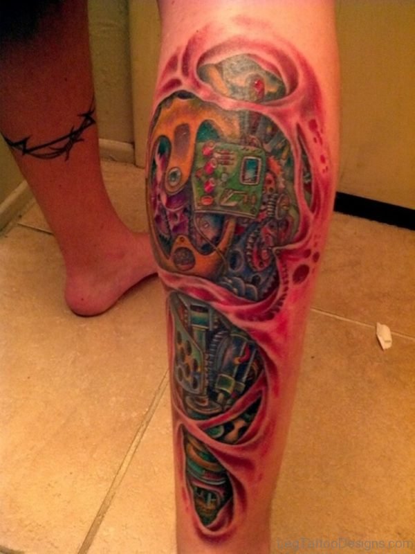 Ravishing Biomechanical Tattoo