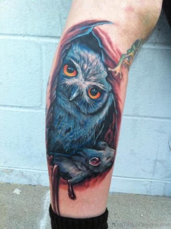 Realistic Owl Tattoo