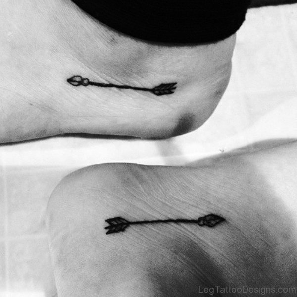 Similar Arrows Tattoos On Feet