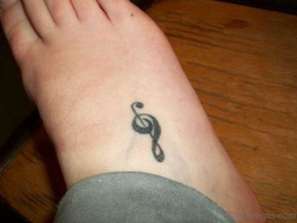 Simple Music Note Tattoo