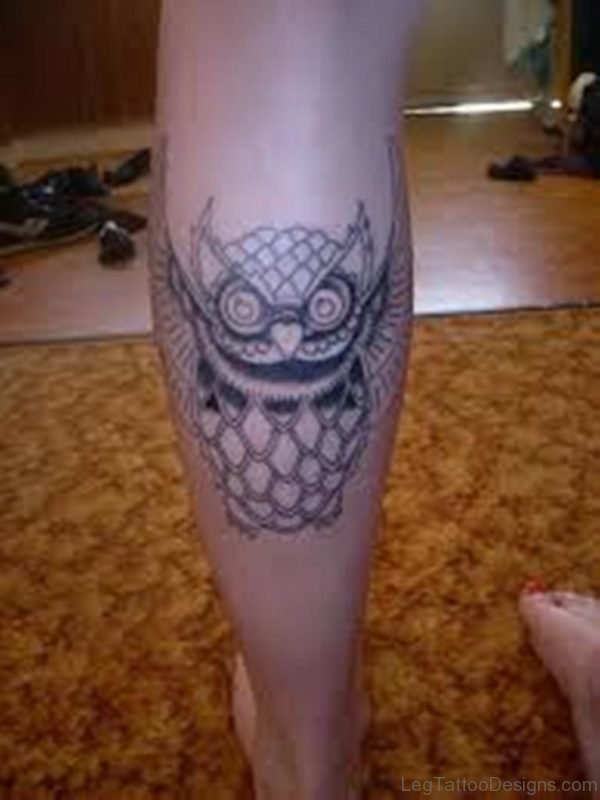 Simple Owl Tattoo