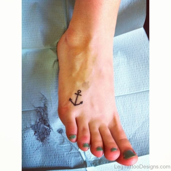 Small Anchor Tattoo Design