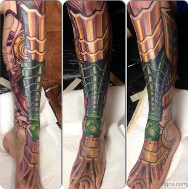 Stunning Biomechanical Tattoo