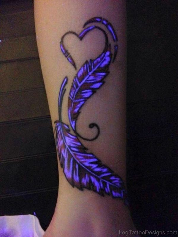 Stylish Feather Tattoo