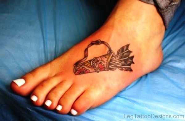 Superb Arrows Tatto On Foot