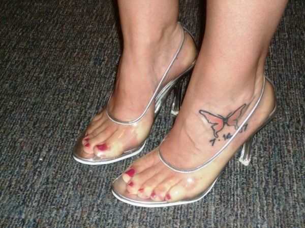 Tremendous Butterfly Tattoo On Foot