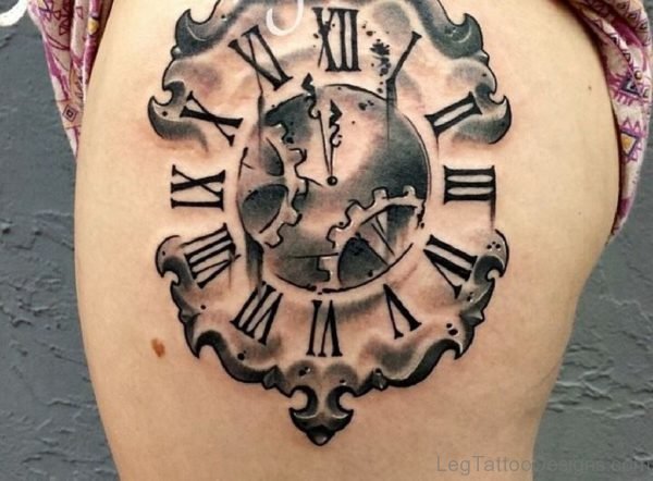 Unique Clock Tattoo