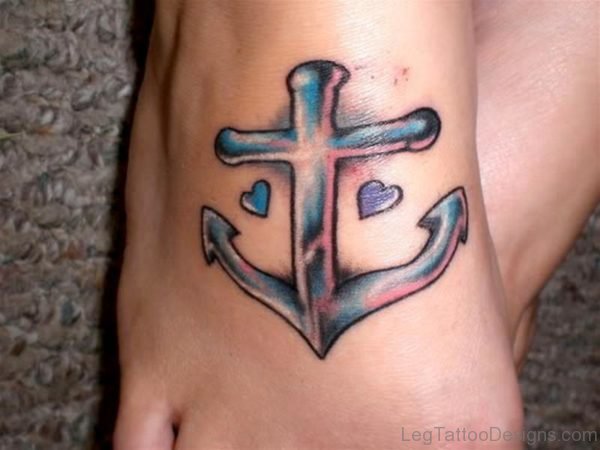 Wonderful Anchor Tattoo Deisgn