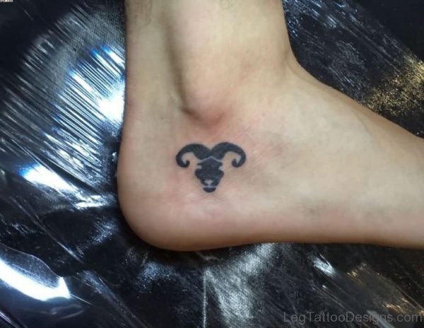 Wonderful Aries Ankle Tattoo