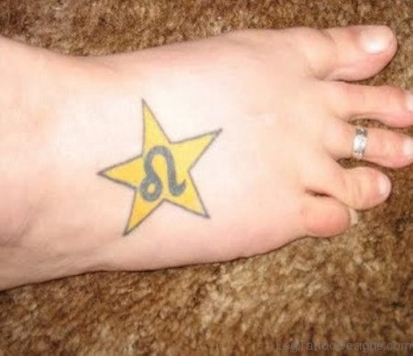 Yellow Star Tattoo
