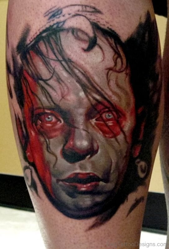 Zombie Baby Portrait Tattoo