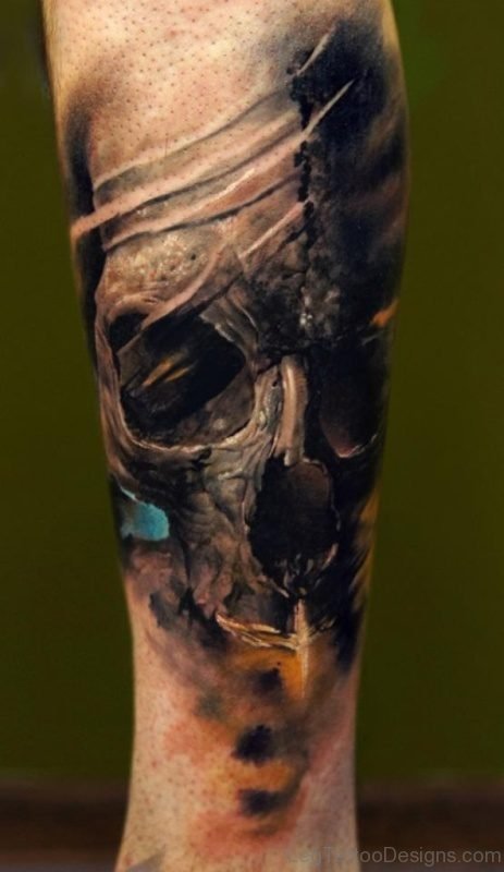 3D Skull Tattoo