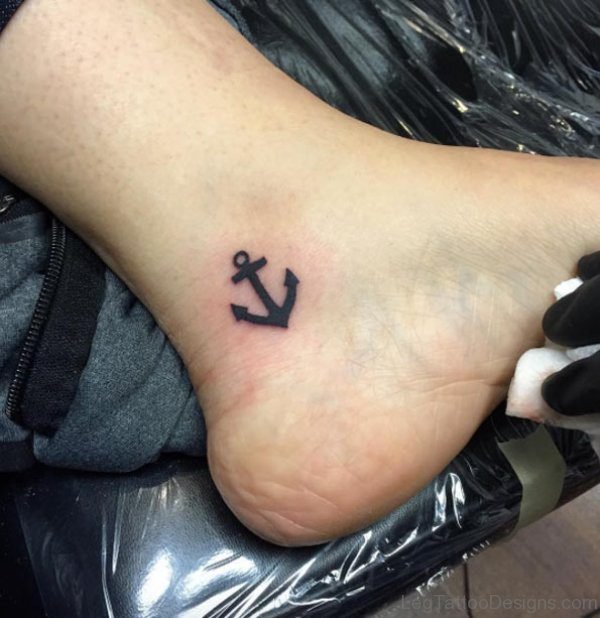 Amazing Anchor Ankle Tattoo