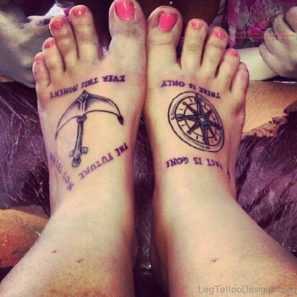 Amazing Anchor Foot Tattoo