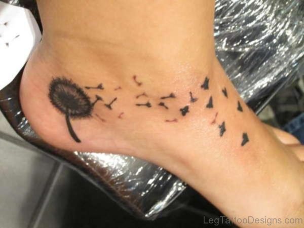 Amazing Bird Tattoo On Foot