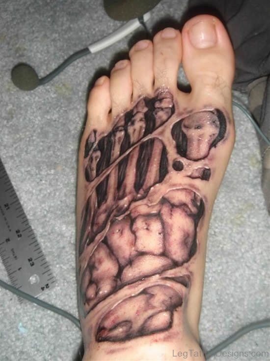 Amazing Foot Tattoo