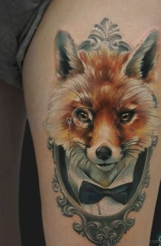 Attarctive Fox Tattoo