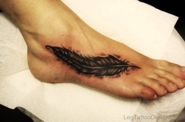 Attractive Feather Tattoo