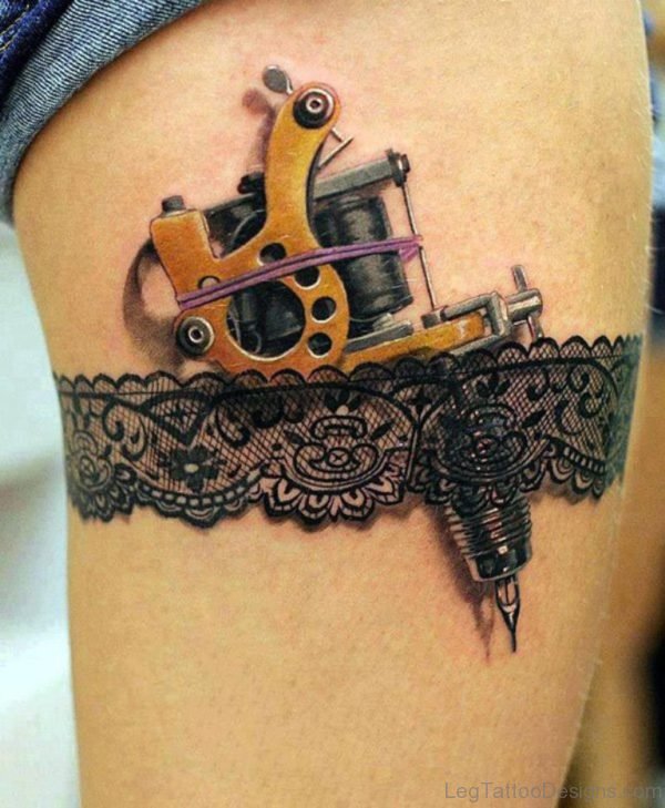 Attractive Gun Tattoo