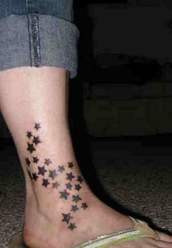 Attractive Star Tattoo Design
