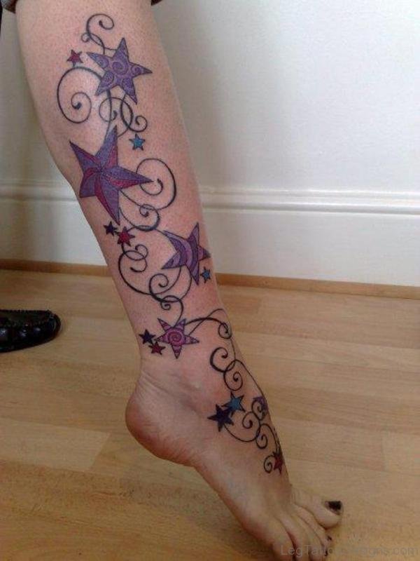 Attractive Star Tattoo Image