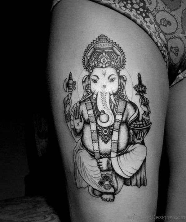 Awesome Ganesha Tattoo
