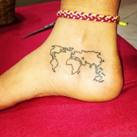 Awesome Map Tattoo
