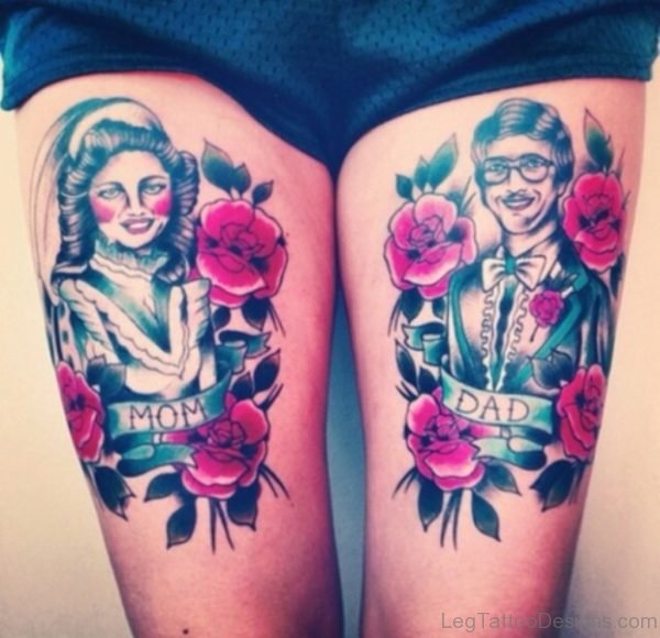 Awesome Thigh Tattoo